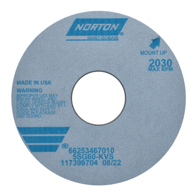 Norton SG Ceramic Alumina Cylindrical Wheel - Type 01 Straight