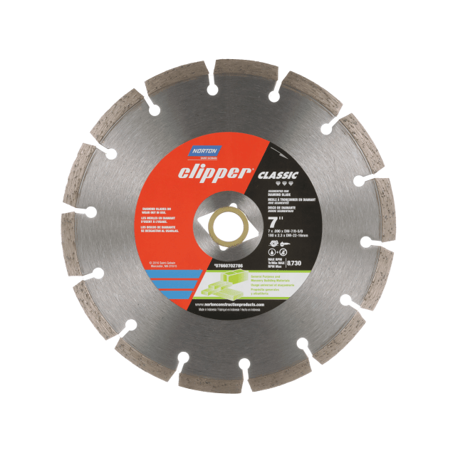 Norton Clipper Classic Diamond Blade Segmented RIM for General Purpose Masonry Building Materials