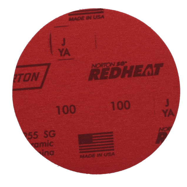 Norton Red Heat Floor Sanding Discs - 6" - 100 Grit