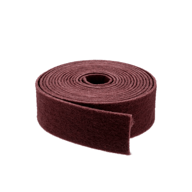 Merit Non-Woven Rolls - Maroon 747 General Purpose Plus Aluminum Oxide Roll - Very Fine