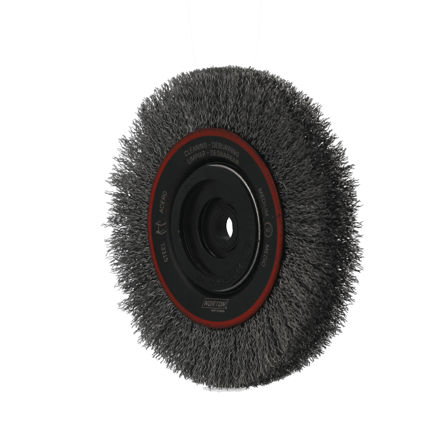 Norton BlueFire Crimped Wire Wheel Brush - 6"