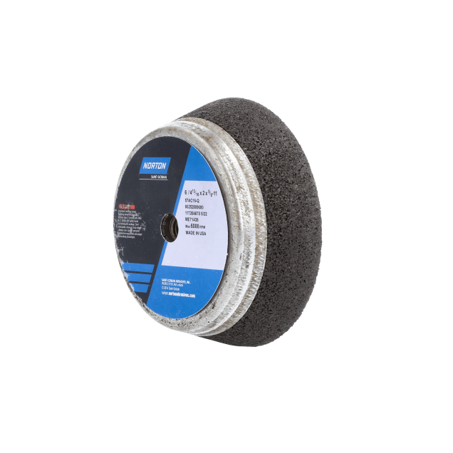 Norton Gemini Portable Snagging Wheel - Type 11 Flaring Cup with Steel Back