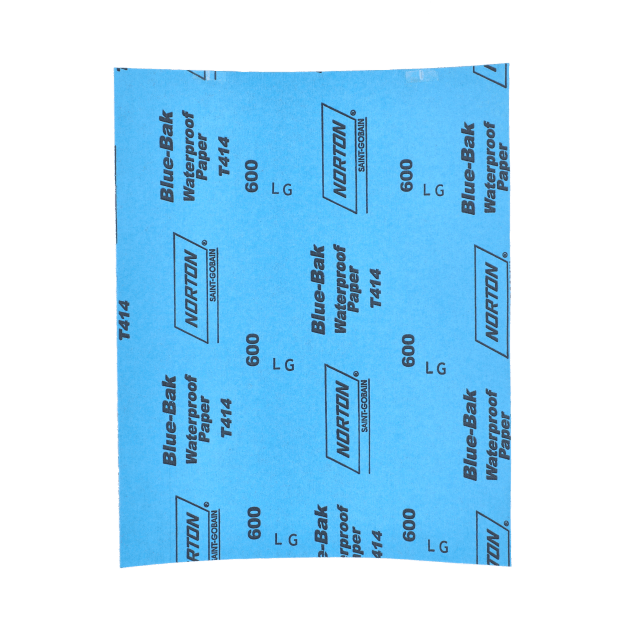 Norton Blue-Bak T414 Waterproof Paper Sheet - 9 x 11 Bulk