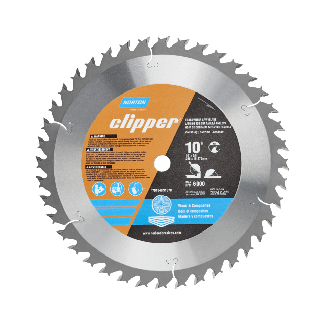 Norton Clipper Wood & Composite Blade for Table and Miter Saws