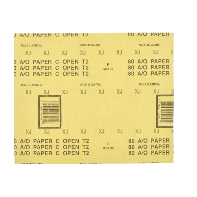 Norton Adalox Aluminum Oxide Paper Sheet - 9 x 11 - P80
