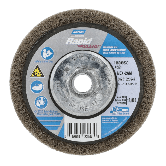 Norton Rapid Blend Non-Woven Depressed Center Discs - NEX-2AM