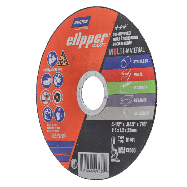 Norton Clipper Classic Small Diameter Cut-off Wheels - Multi-Material