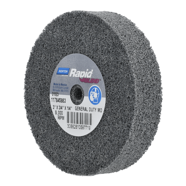 Norton Rapid Blend General Duty Deburring Unified Wheel - Silicon Carbide