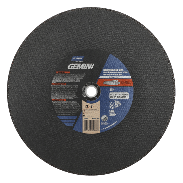 Norton Gemini SC Petrol/Gas Saw Type 41 Cut-Off Wheel Ductile Iron