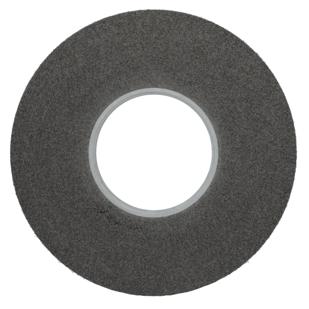 12 x 2 x 5 In. Bear-Tex Series 4000 Non-Woven Convolute Wheel 9 Density Silicon Carbide Fine Grit