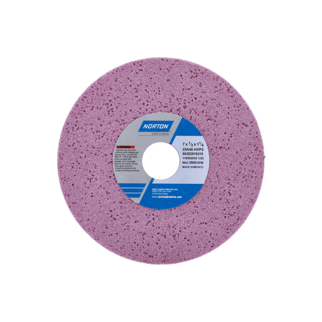 Norton 25A Aluminum Oxide NORPOR Toolroom Wheel - Type 01