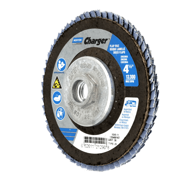 Norton Charger Zirconia Alumina Flap Disc - Type 29