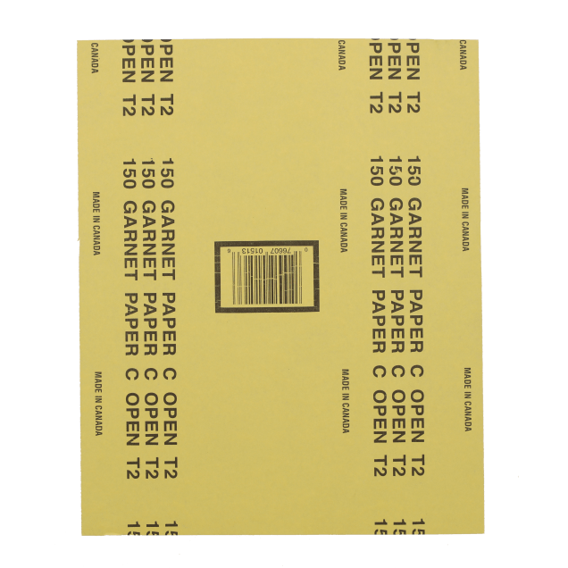 Norton Garnet Open Coat Paper Sheet - 9 x 11" - C150