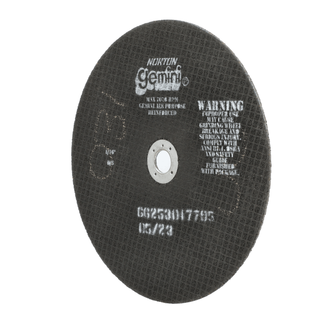 Norton Gemini All Purpose  Small Diameter Cut-off Wheel - Type 01/41 - 8  X 1/16  X 5/8