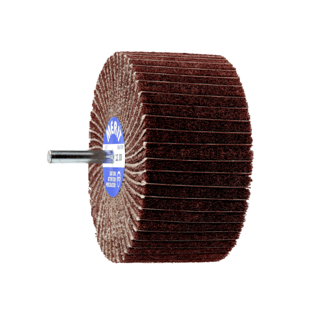 Merit A/O Interleaf Flap Wheels - with 1/4” Steel Shank - Fine Grit