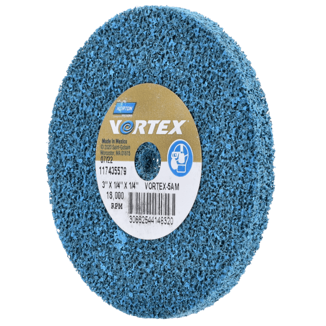 Norton Vortex Rapid Blend Non-Woven Unified Wheel with Arbor Hole - Medium