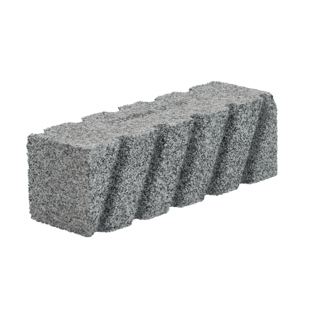 Norton Hand Held Rubbing Brick - Fluted - 2 X 2 X 6