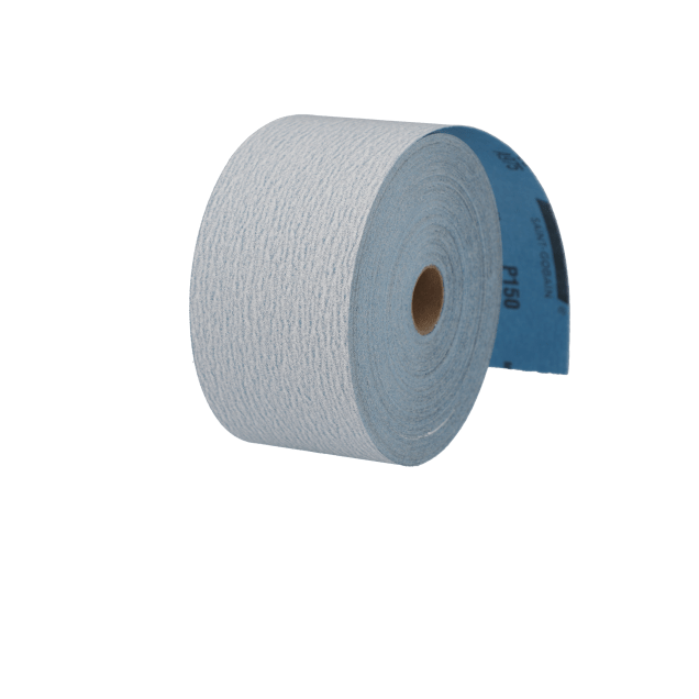Norton Dry Ice No-Fil Ceramic Alumina PSA Paper Roll - 2 3/4" x 45 YD -  P150