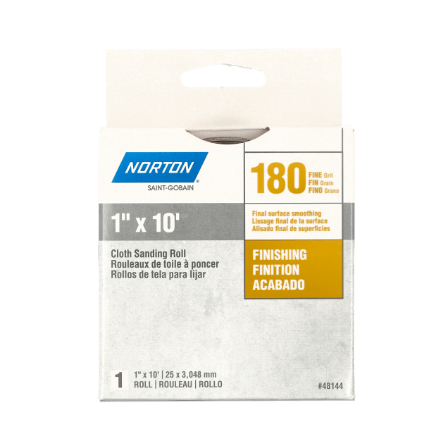 Norton Cloth Sanding Roll - 1" x 10' - 180 Grit