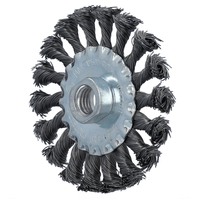 Norton Clipper Classic Twist Knot Wire Wheel Brush - Carbon/Steel