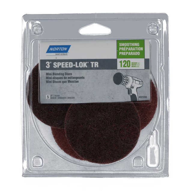 Norton Mini Surface Prep Non-Woven TR Discs - Handy Packs