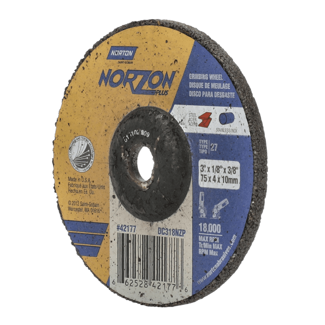 Norton NorZon Plus Depressed Center Wheels - Type 27