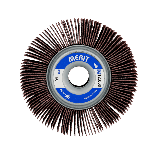 Merit High Performance Ceramic/AO Abrasive Large Diameter Flap Wheel
