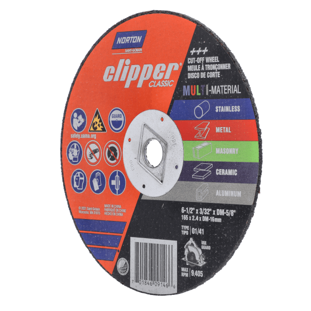 Norton Clipper Classic Circular Saw Cut-off Wheels - Multi-Material