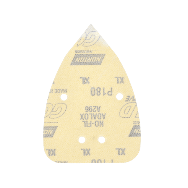 Norton Hook & Loop Detail Sanding Sheets - 3 3/4 x 5 1/4 - 180 Grit
