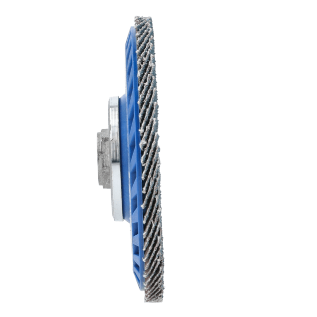 Norton BlueFire  Zirconia Alumina Flap Disc - Type 27 Quick-Trim Plastic Back > Flap Discs