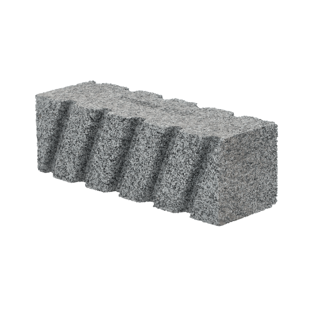 Norton Hand Held Rubbing Brick - Fluted - 2 X 2 X 6