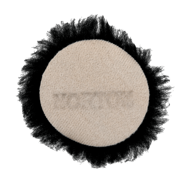 Black Wool Polishing Pads - 3 Pad With Loop - 3/4 Nap