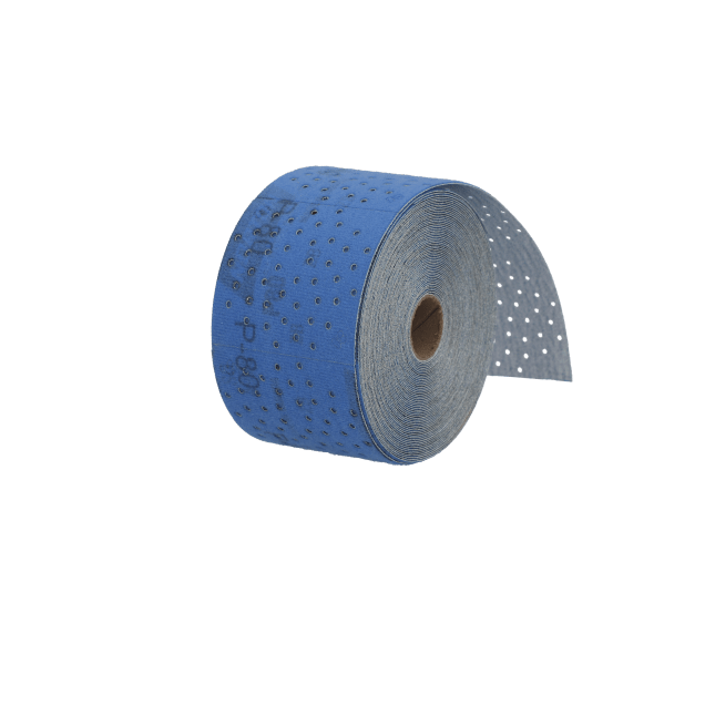 Norton Dry Ice No-Fil Ceramic Alumina Multi-Air Cyclonic Hook & Loop Paper Roll - 2 3/4" x 13 YD - P80