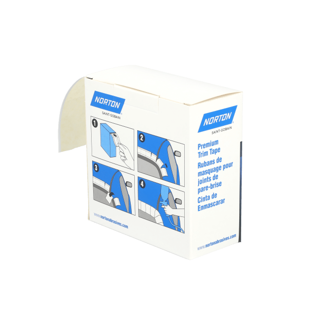 Norton Premium Trim Tape - 2" x 10.94 yd - Perforated Roll - Dispenser Package
