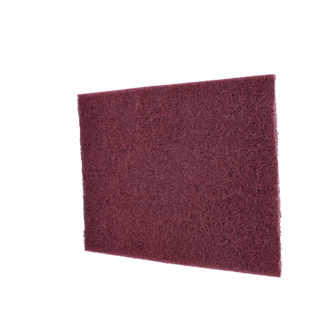 Norton Bear-Tex Non-Woven Hand Pad - 6 x 9 - Maroon General Purpose - Very Fine Aluminum Oxide
