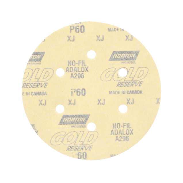 Norton MultiSand Hook & Sand Paper Disc - 6" x 6 Hole - P60