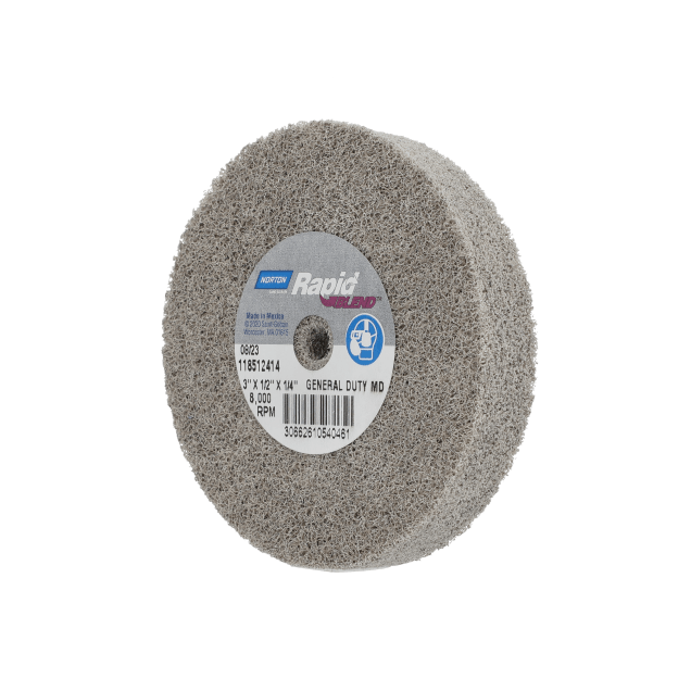 Norton Rapid Blend General Duty Deburring Unified Wheel - 3 x 1-2 x1-4 in