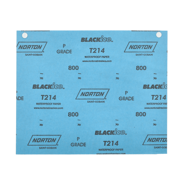 Norton SandWet Waterproof Sandpaper Sheets - 9 x 11 - P800