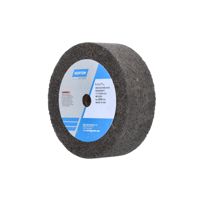 Norton NorZon Plus Portable Snagging Wheel - Type 06 - 6 x 2 x 5/8-11