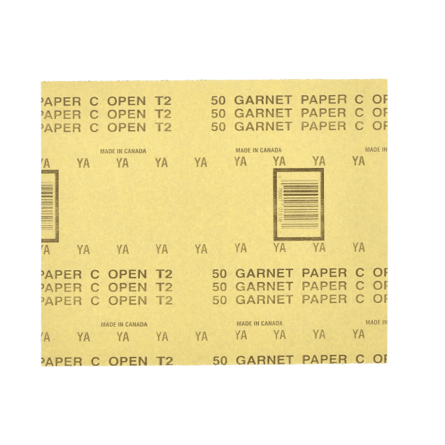 Norton Garnet Paper Sheet - 9x11 Bulk - 50 Grit