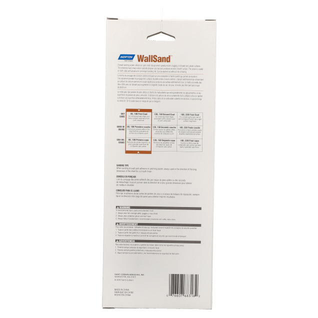 Norton WallSand Cut Sheets - Q421 Screen Job Pack