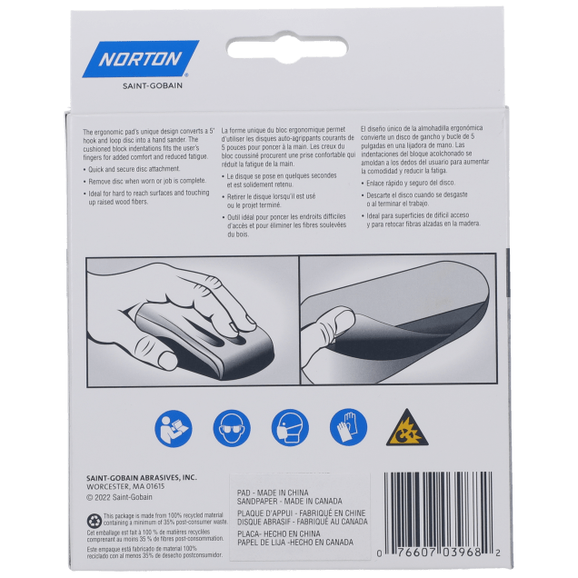 Norton MultiSand Hook & Sand Palm Sanding Pad and Discs