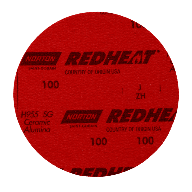Norton Red Heat H955 Edger Disc - Hook and Loop