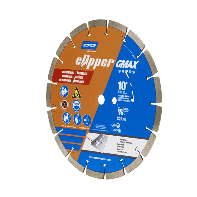 Norton Clipper GMAX Diamond Blade - 10" - Soft/Medium Aggregate