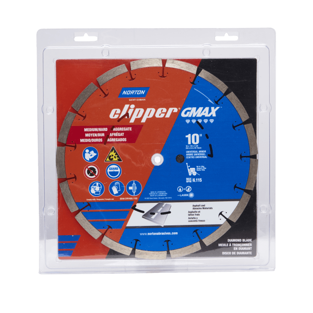 Norton Clipper GMAX Diamond Blade - 10" - Soft/Medium Aggregate