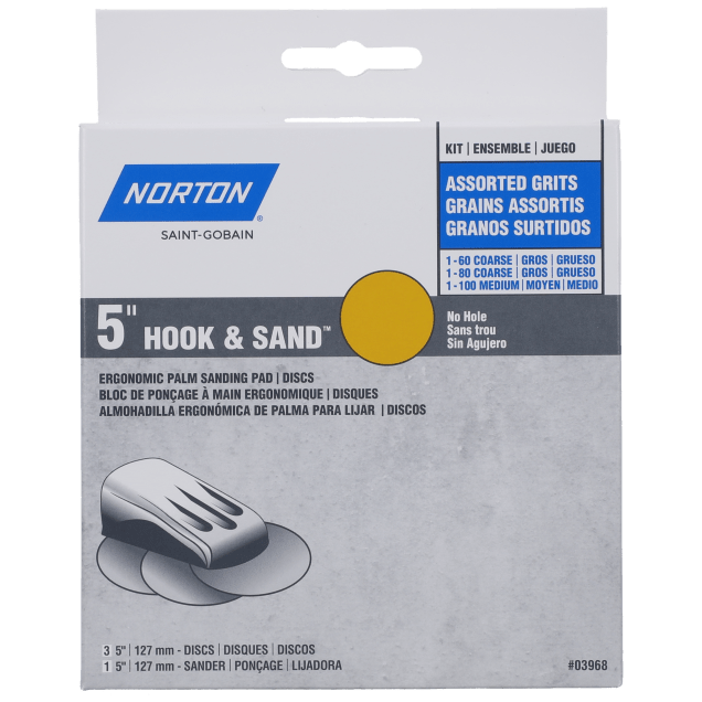 Norton MultiSand Hook & Sand Palm Sanding Pad and Discs