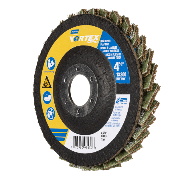 Norton Vortex Rapid Prep Non-Woven Flap Discs