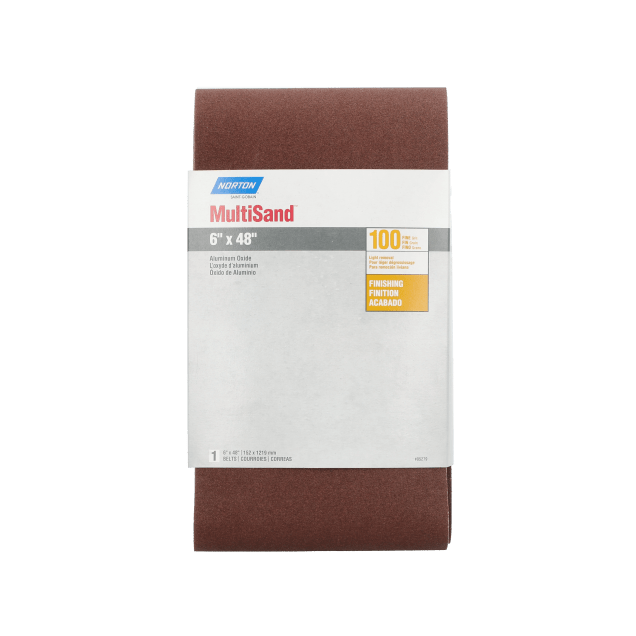 Norton Aluminum Oxide Benchstand Belts - 6 x 48 In. - 100 Grit - Handy Packs