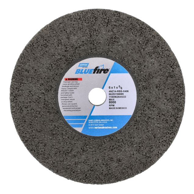 Norton BlueFire Portable Snagging Wheel - Type 01 Straight