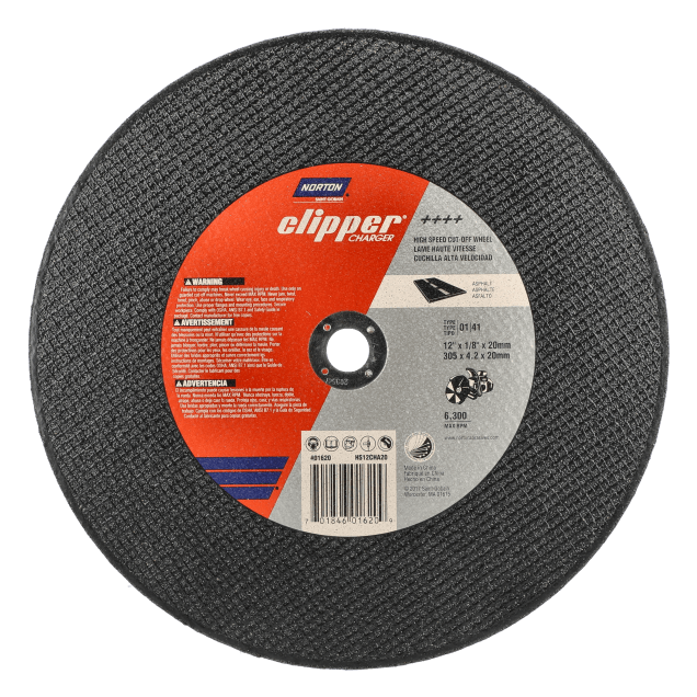 Norton Clipper Charger High-Speed Saw Wheel - Type 01/41 Cut-off for Asphalt